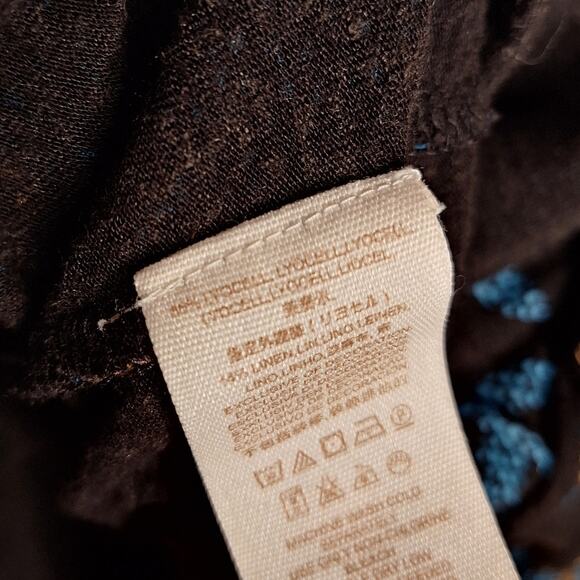 Free People lyocell bohemian medallian print blouse bell sleeve top soft grey - Picture 5 of 6